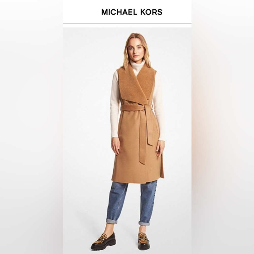 Michael Kors Wool Wrap Vest